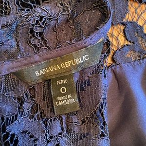 Banana Republic Navy Lace Dress